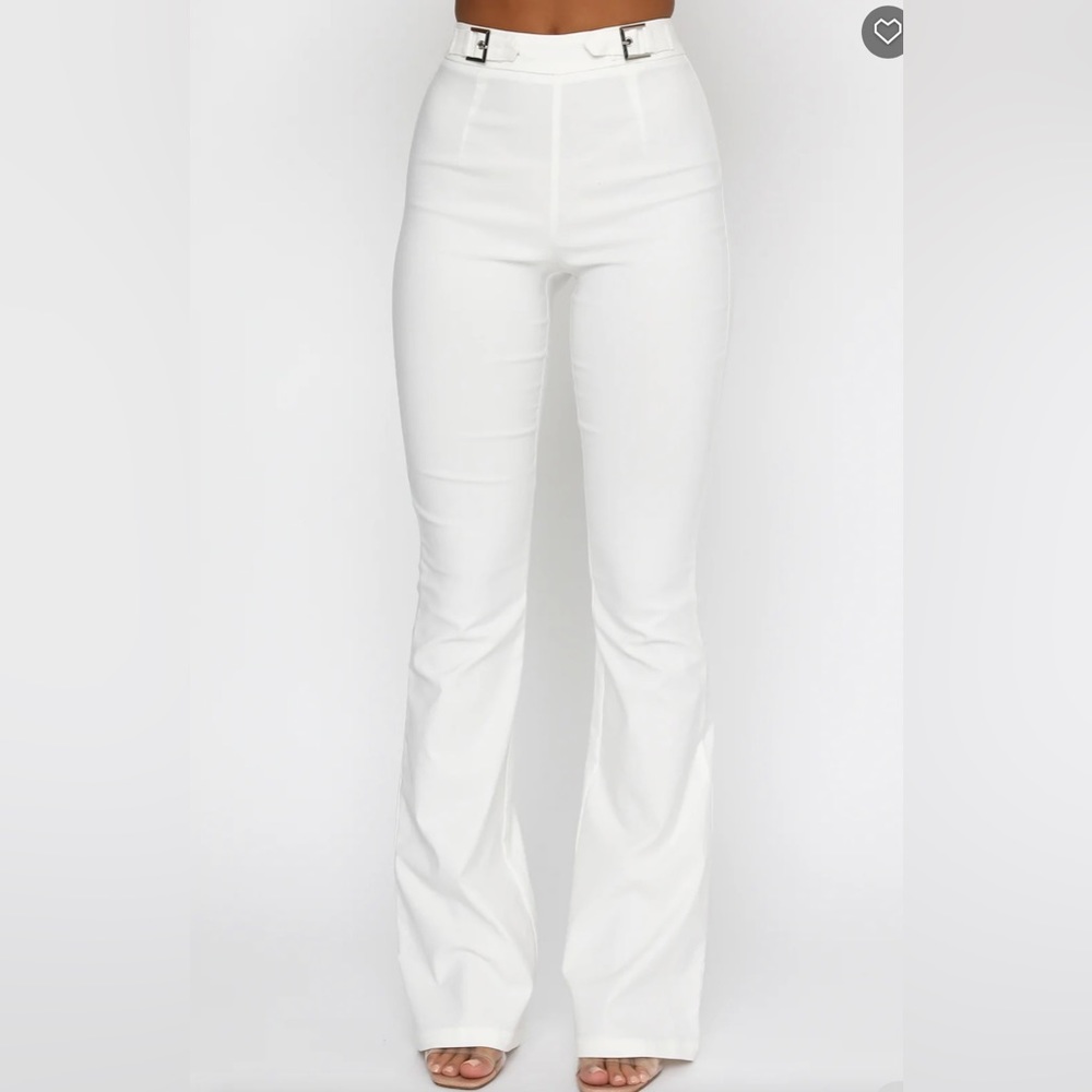 White Fox Boutique Satisfy Me Pants in White